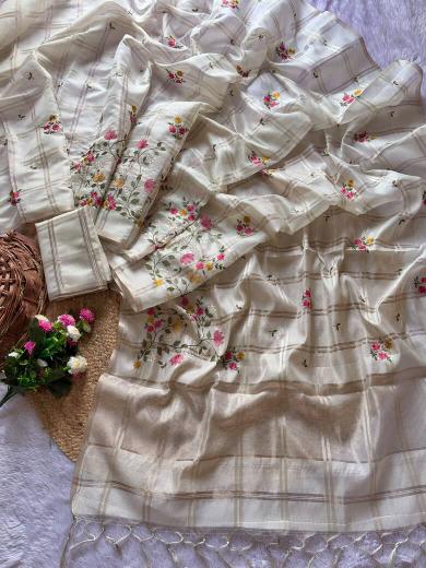 Vastrangan soft tusser silk wholesale designer sarees